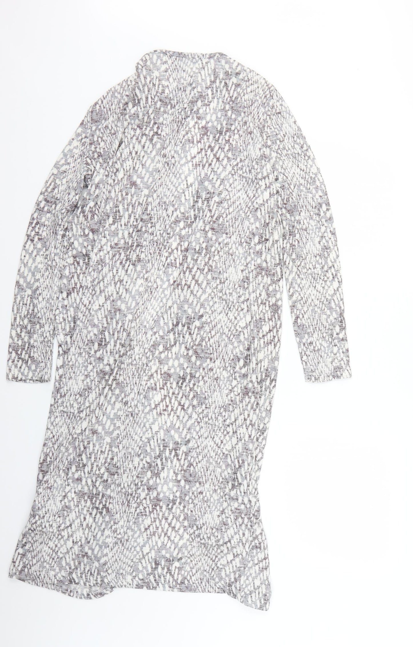 Atmosphere Womens Grey Animal Print  Cape Jumper Size 10