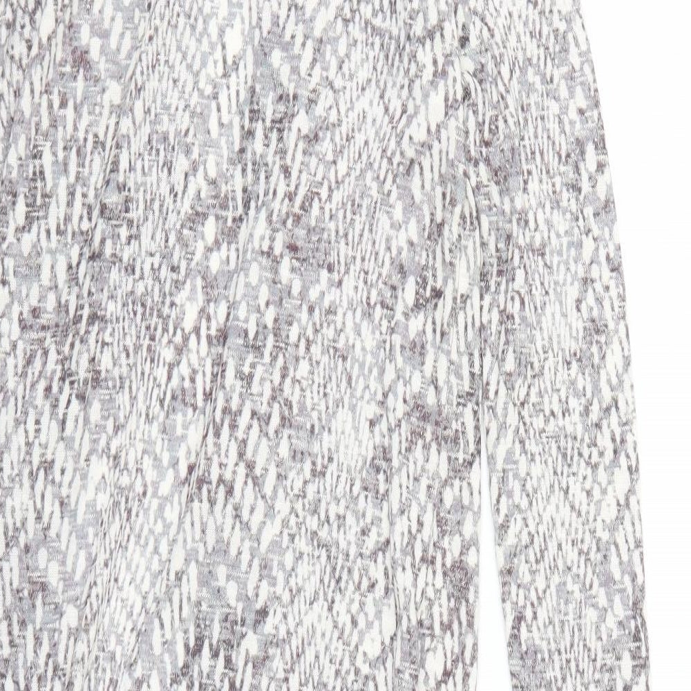 Atmosphere Womens Grey Animal Print  Cape Jumper Size 10