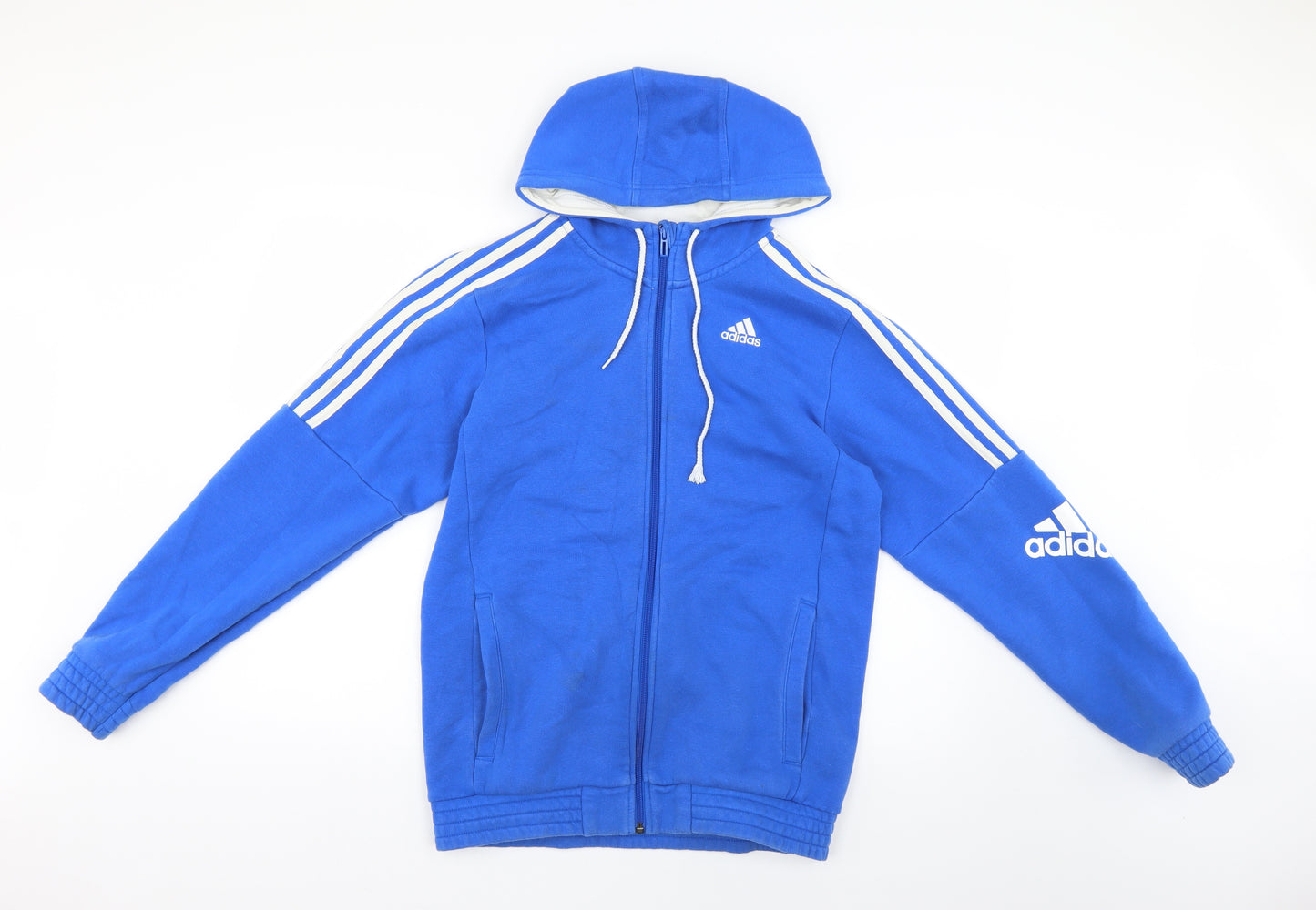 adidas Mens Blue   Pullover Hoodie Size S