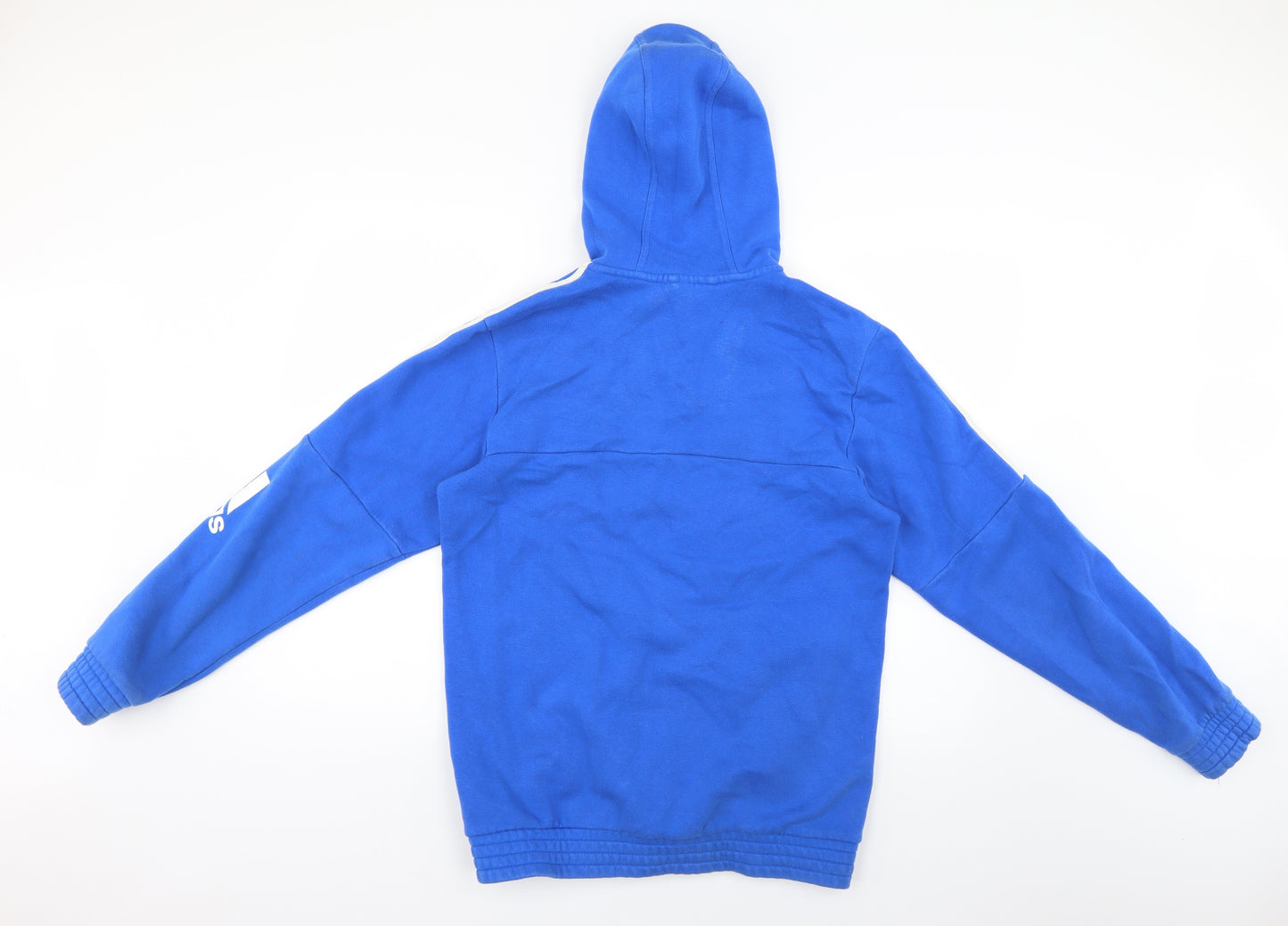 adidas Mens Blue   Pullover Hoodie Size S