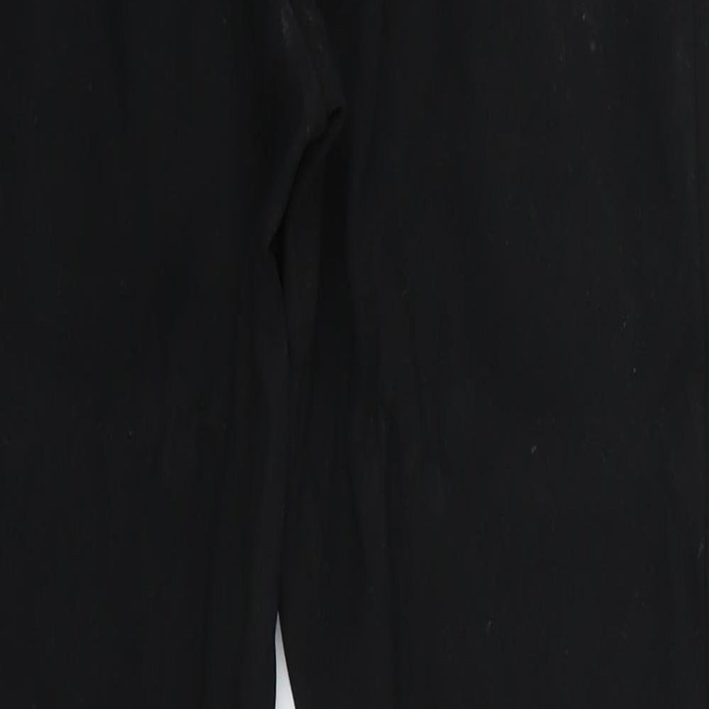 NEXT Womens Black   Cropped Leggings Size 12 L24 in