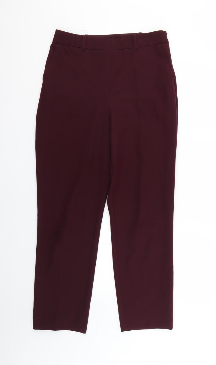Miss Selfridge Womens Purple Trousers Size 10 L25 in