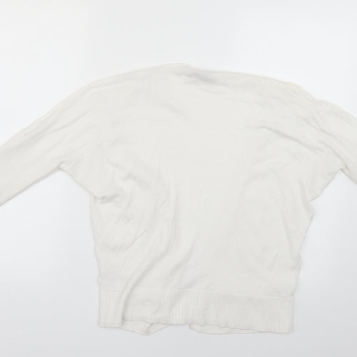 Dorothy Perkins Womens White   Cape Jumper Size S