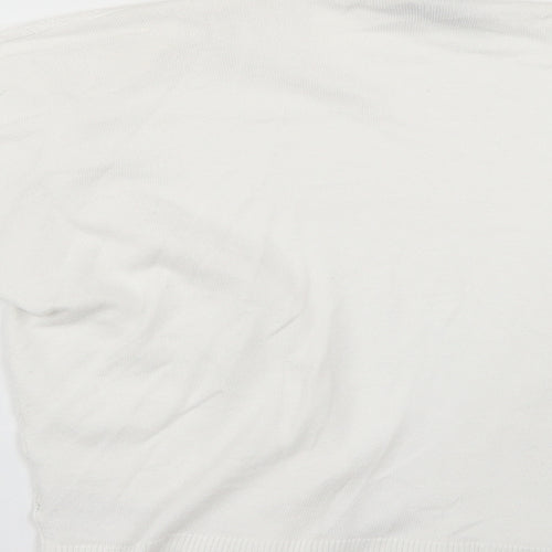 Dorothy Perkins Womens White   Cape Jumper Size S