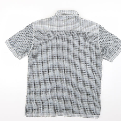 Marks and Spencer Mens Multicoloured Check   Button-Up Size M