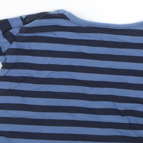 George Baby Blue Striped  Basic T-Shirt Size 6-9 Months