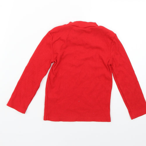 F&F Girls Red   Basic T-Shirt Size 3-4 Years