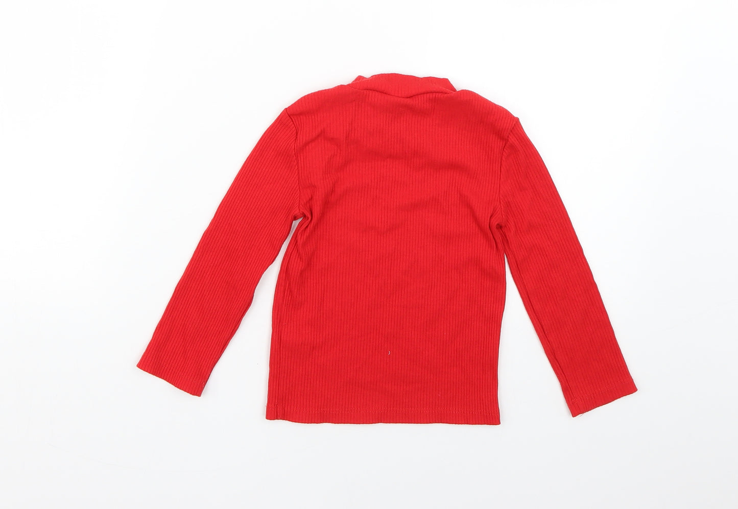 F&F Girls Red   Basic T-Shirt Size 3-4 Years
