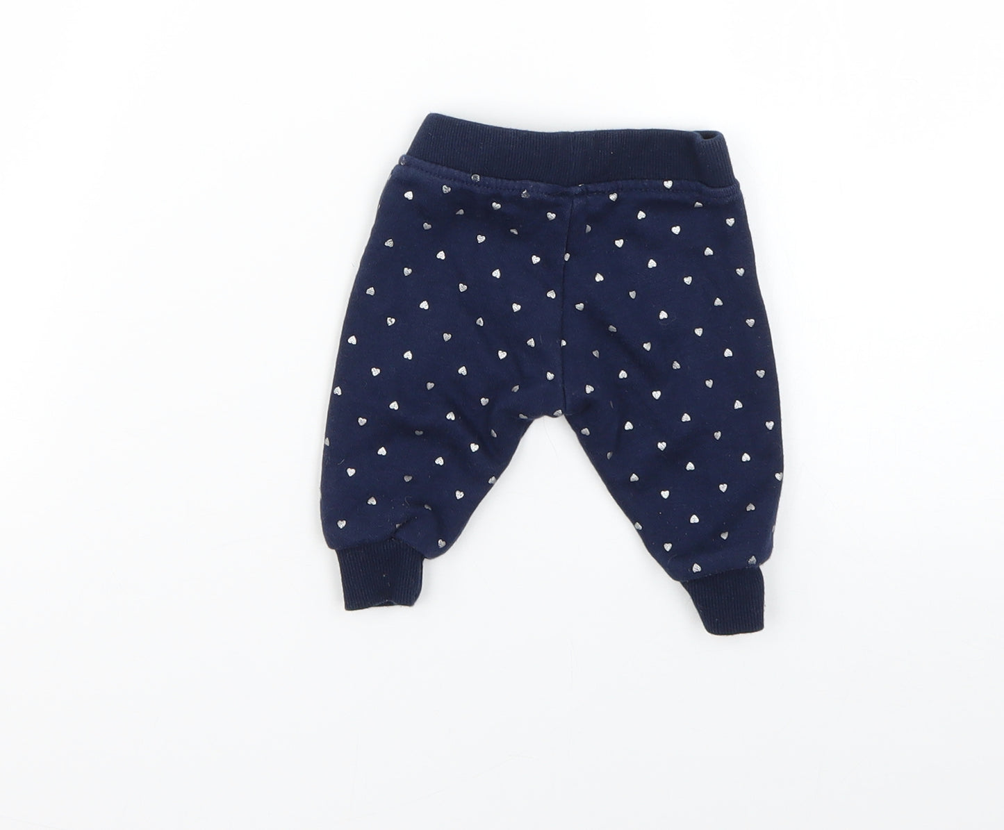 Primark Baby Blue Geometric  Jogger Trousers Size 0-3 Months