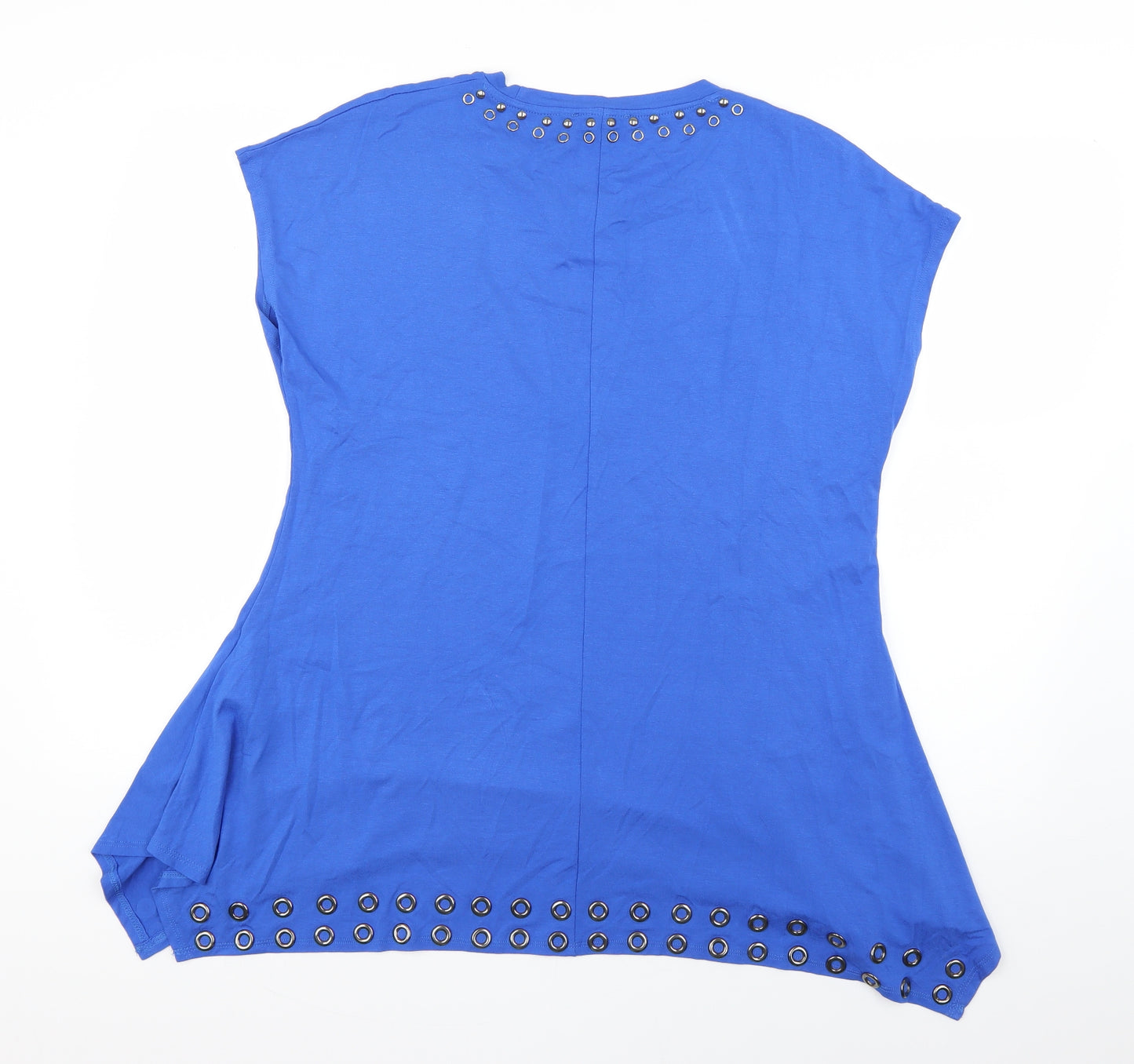 marble Womens Blue   Basic Blouse Size L