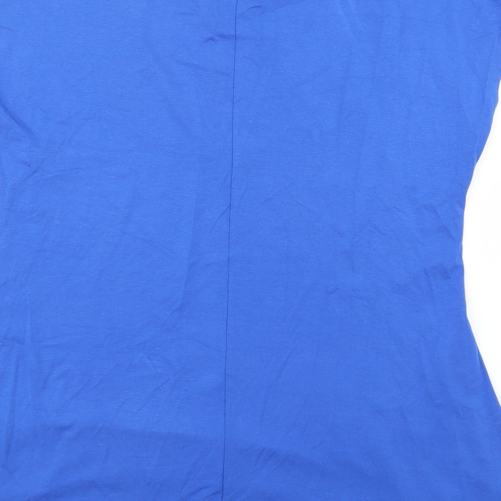 marble Womens Blue   Basic Blouse Size L