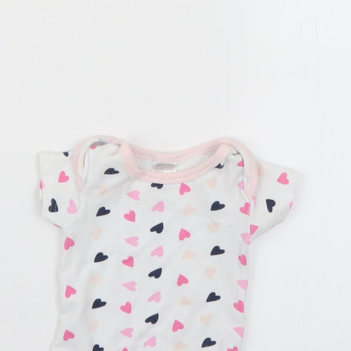mummy Baby Pink Geometric  Babygrow One-Piece Size 0-3 Months