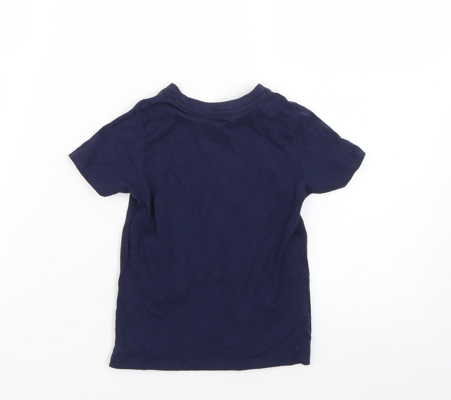 Pep & Co Baby Blue Geometric  Basic T-Shirt Size 18-24 Months