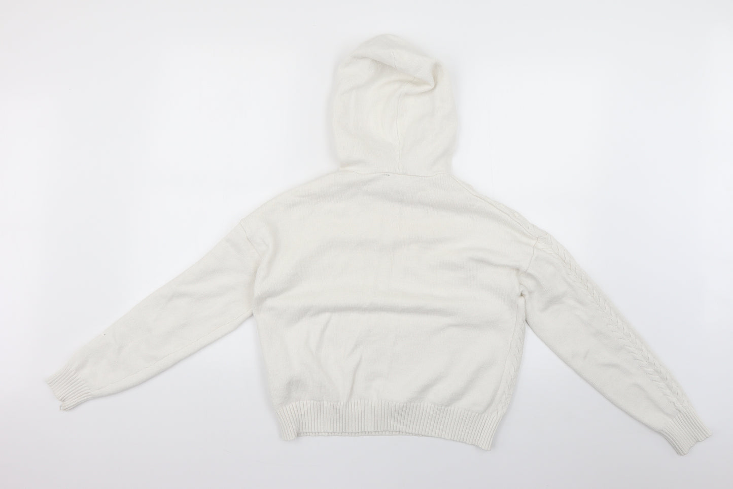 Lipsy Womens White   Pullover Hoodie Size S