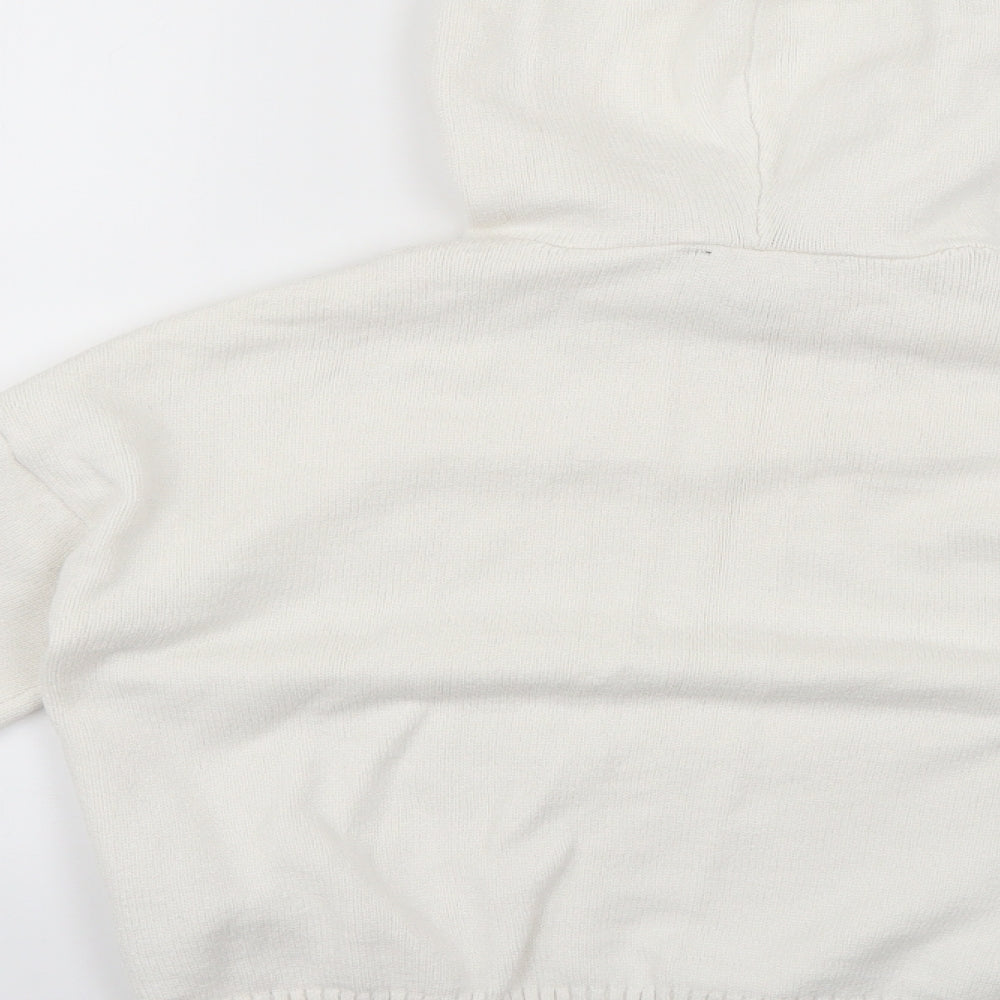 Lipsy Womens White   Pullover Hoodie Size S