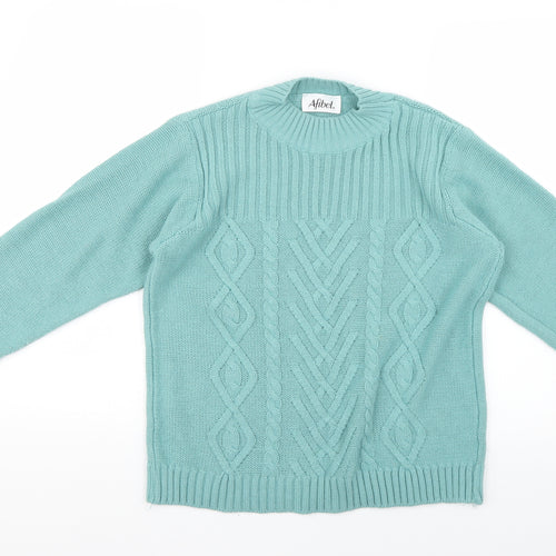 afibel Womens Green   Pullover Jumper Size 14