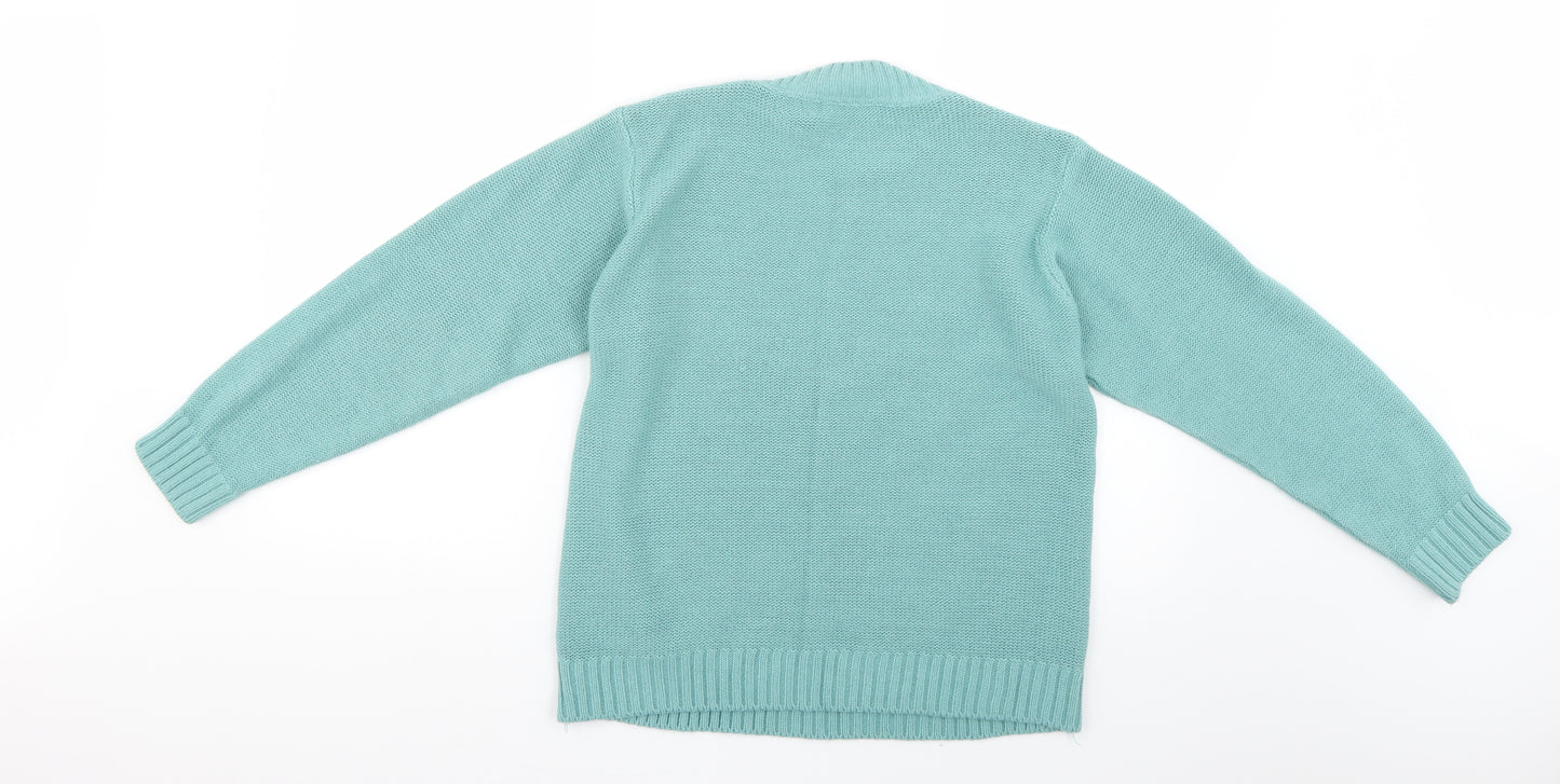 afibel Womens Green   Pullover Jumper Size 14