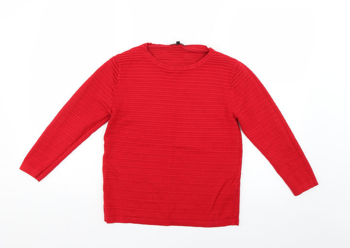 Warehouse Womens Red Pullover Jumper Size 6