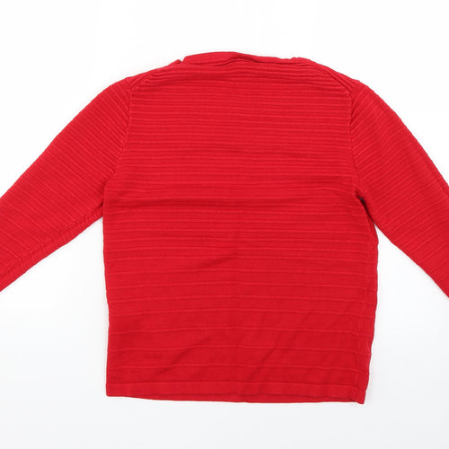 Warehouse Womens Red   Pullover Jumper Size 6
