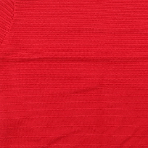 Warehouse Womens Red   Pullover Jumper Size 6