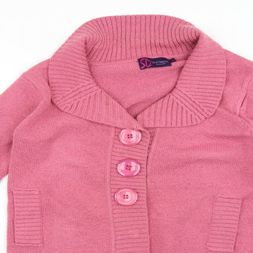 sarah dunnway Womens Pink   Cape Jumper Size L
