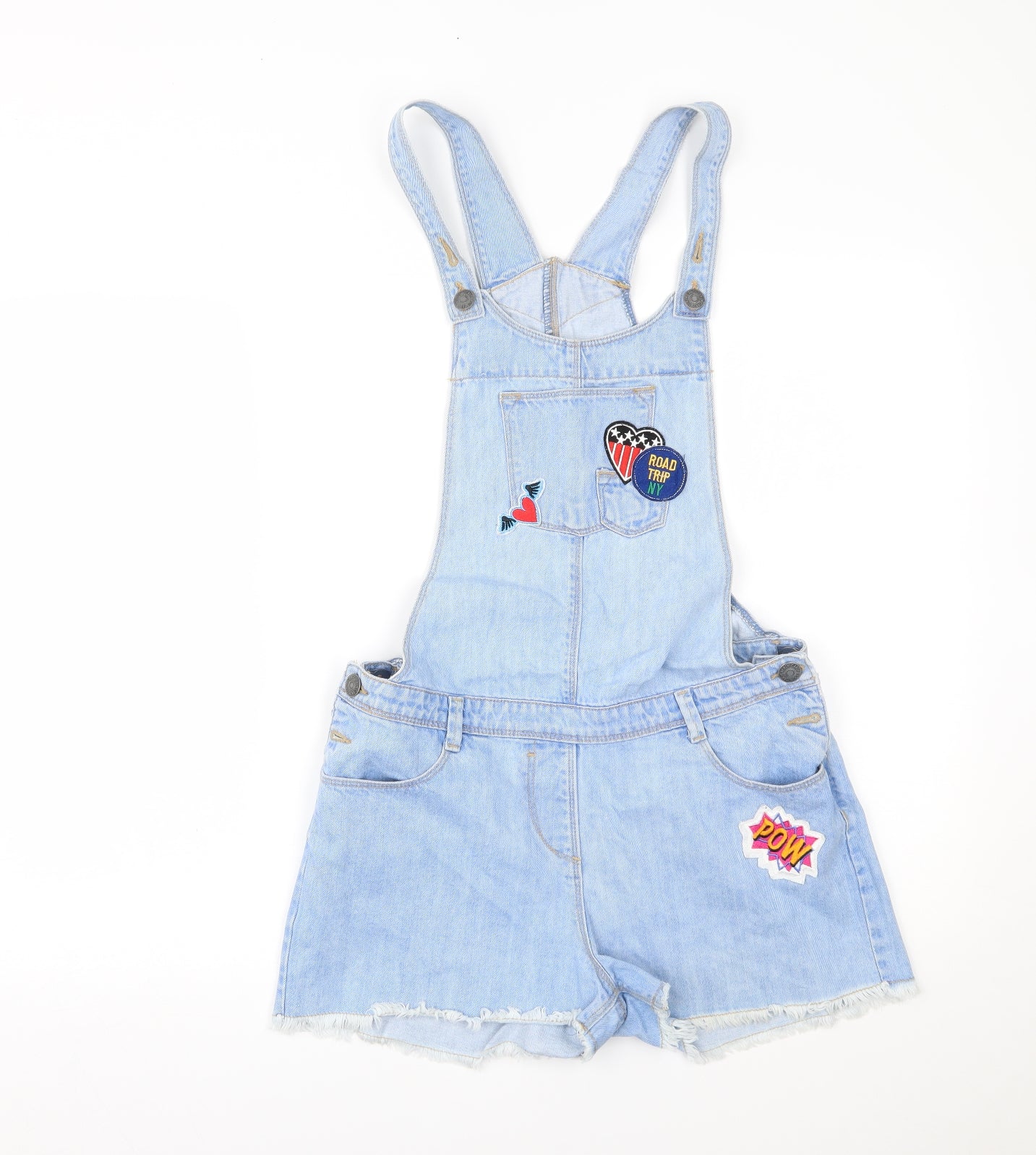 Matalan Girls Blue  Denim Dungaree One-Piece Size 16 Years
