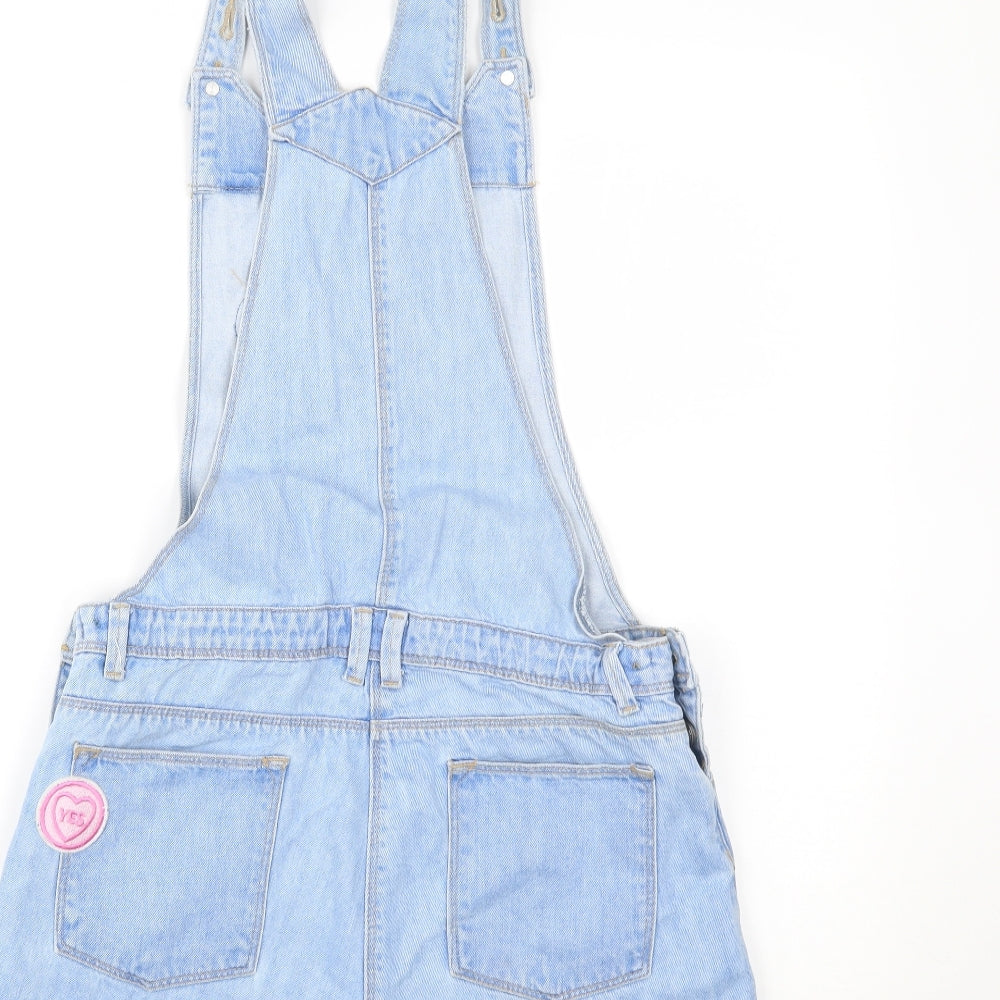 Matalan Girls Blue  Denim Dungaree One-Piece Size 16 Years