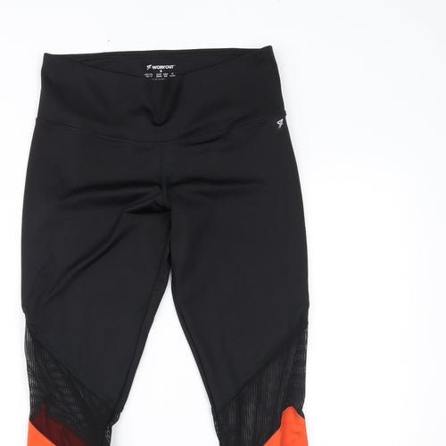 workout Womens Black    Leggings Size S L25 in