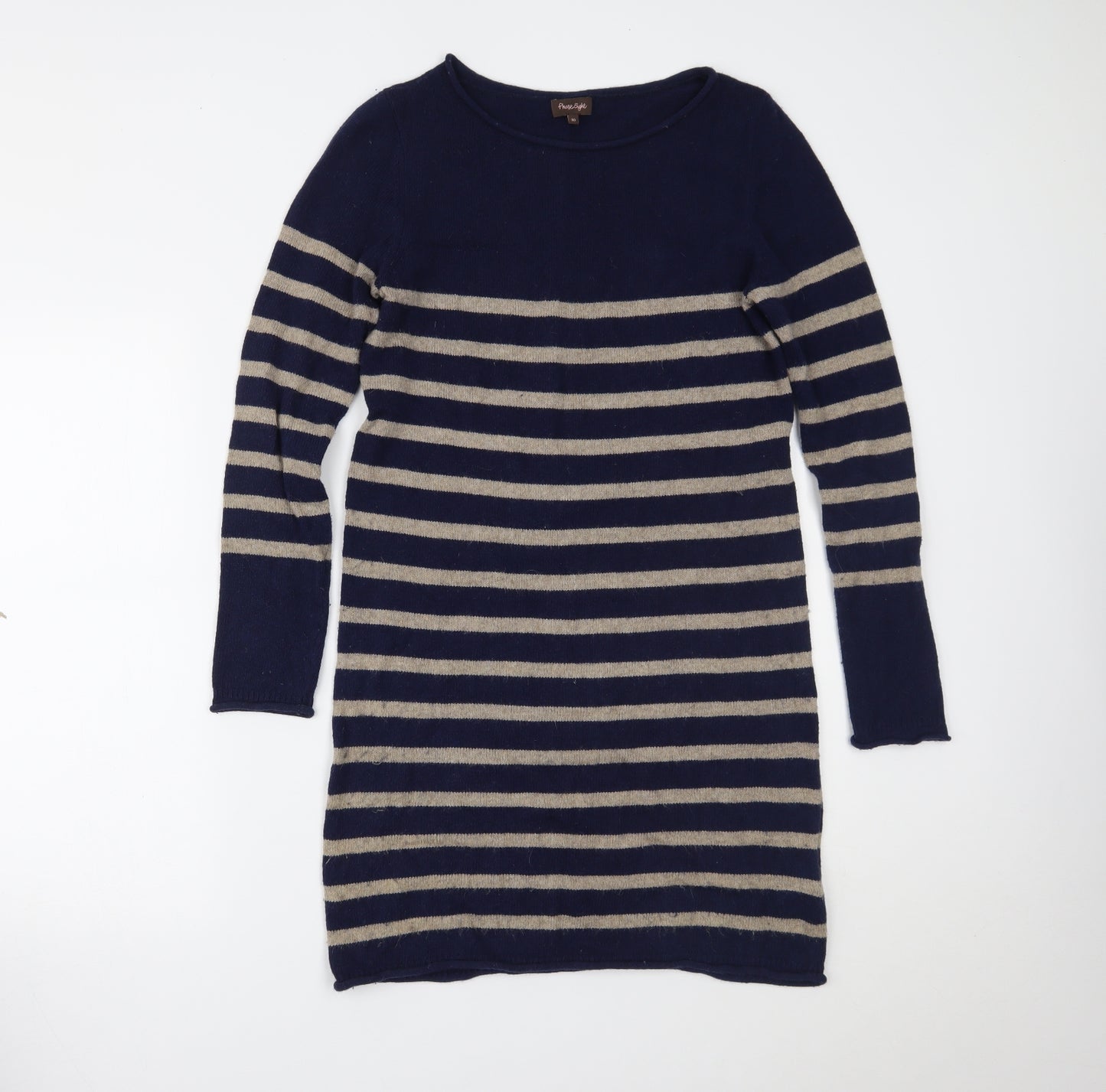 Phase Eight Womens Blue Striped  Jumper Dress  Size 10