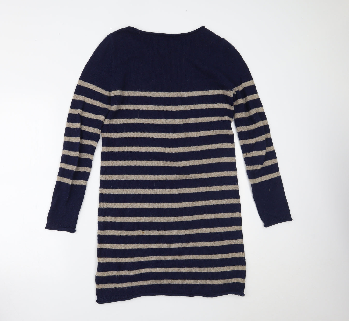 Phase Eight Womens Blue Striped  Jumper Dress  Size 10