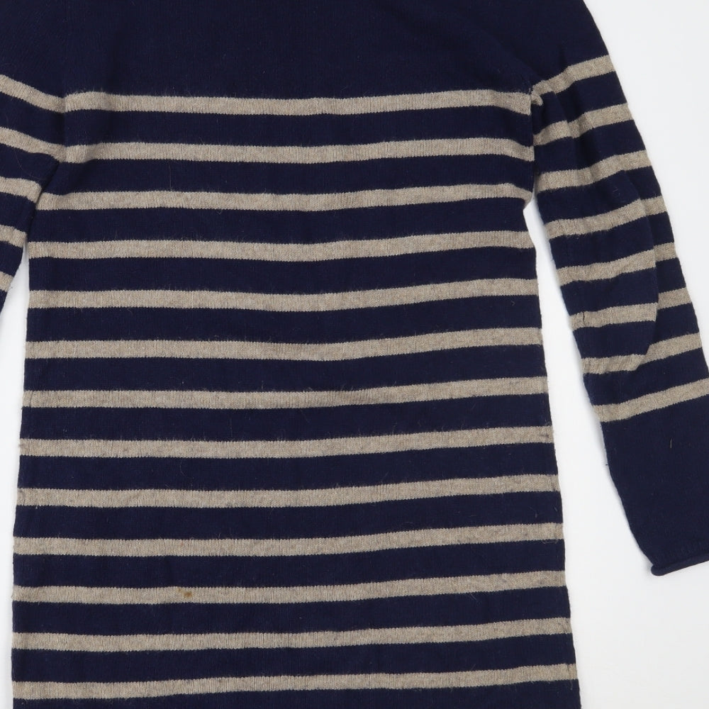 Phase Eight Womens Blue Striped  Jumper Dress  Size 10