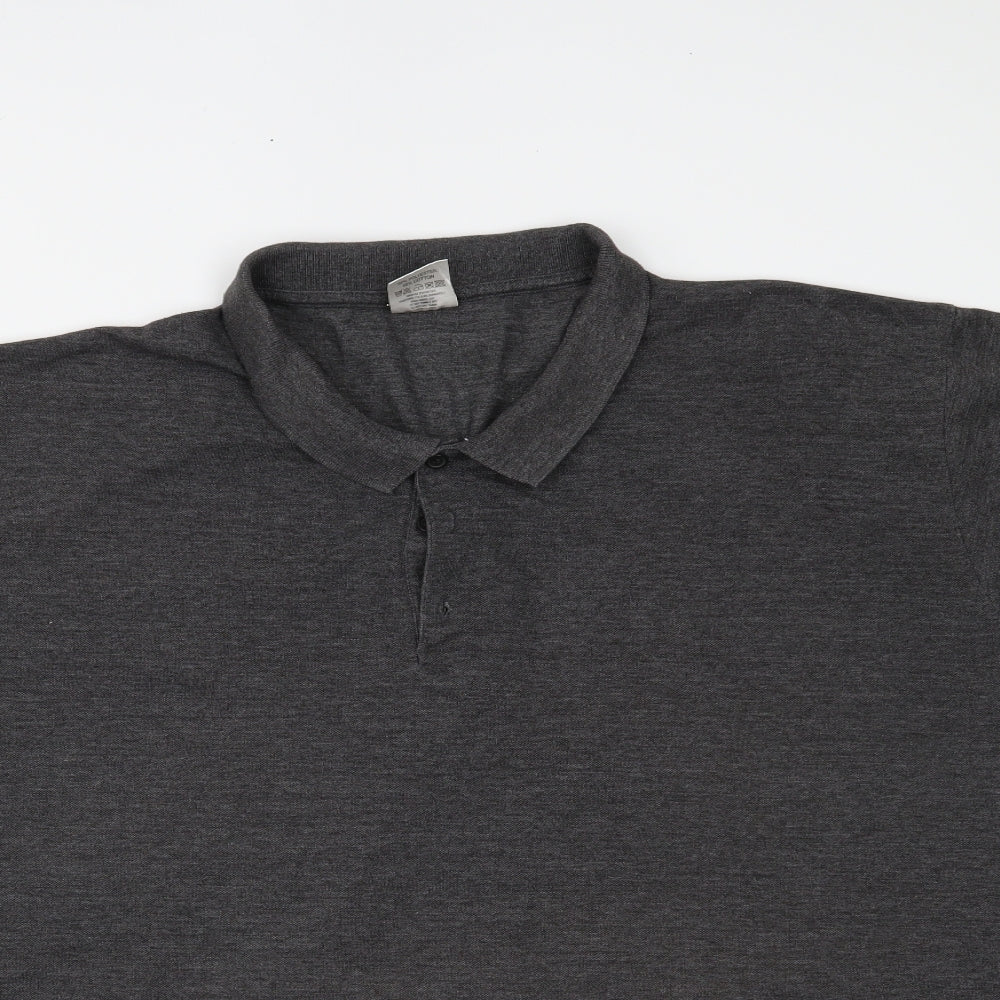 Action Polo Mens Grey    Polo Size 4XL