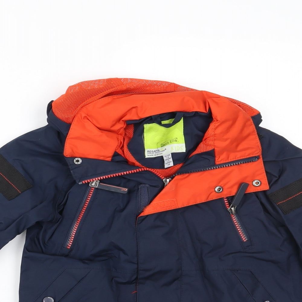 Regatta Boys Blue   Basic Coat Coat Size 7-8 Years