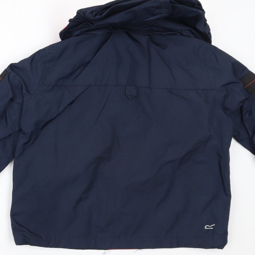 Regatta Boys Blue   Basic Coat Coat Size 7-8 Years