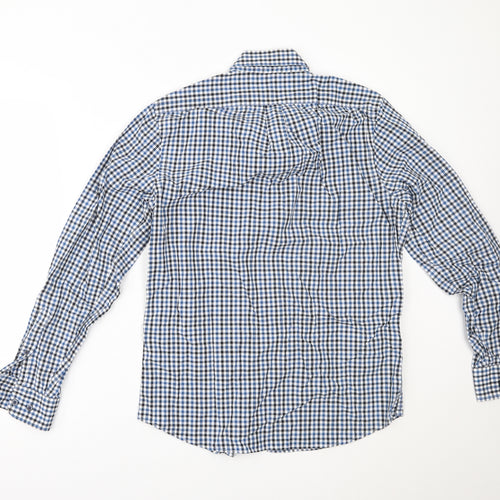 Gap Mens Blue Check   Button-Up Size M