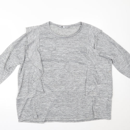 Red Herring Womens Grey   Basic Blouse Size 20