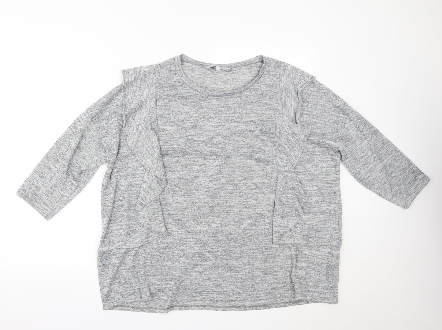 Red Herring Womens Grey   Basic Blouse Size 20