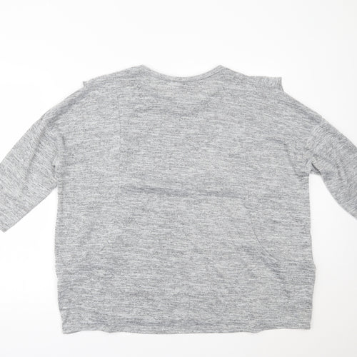 Red Herring Womens Grey   Basic Blouse Size 20