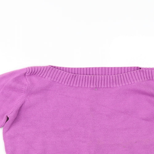 Marks and Spencer Womens Purple   Pullover Jumper Size 14