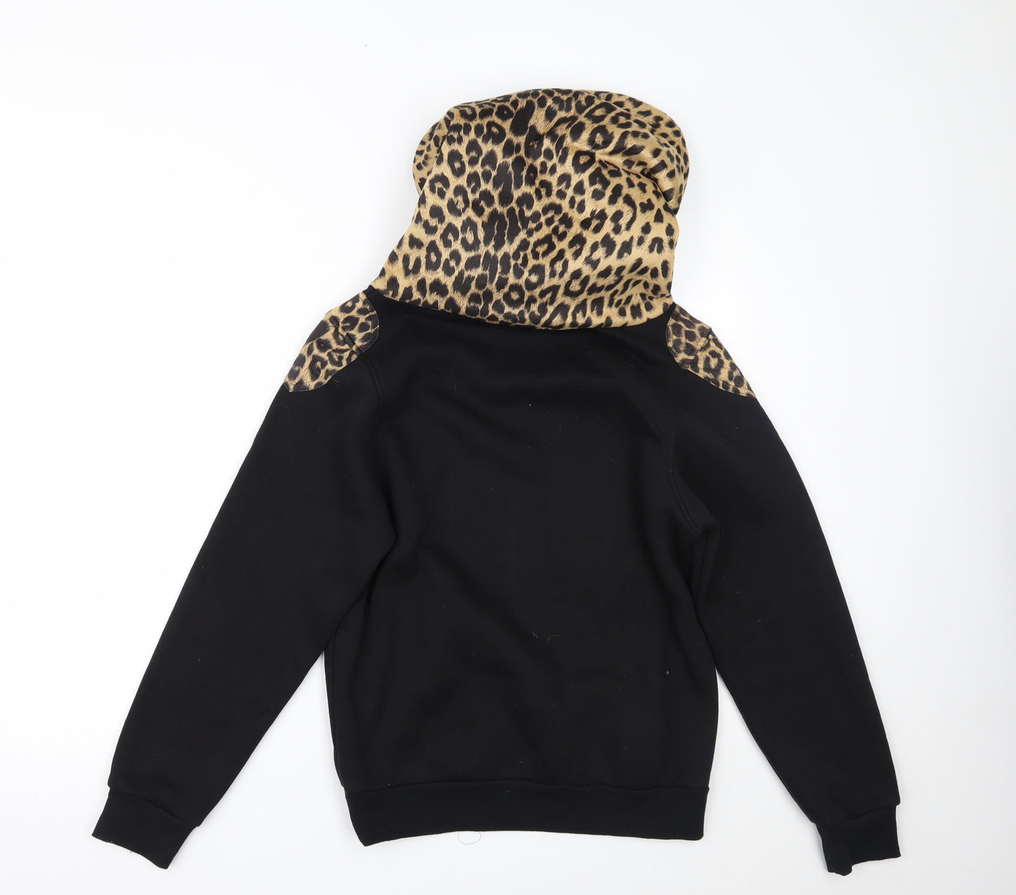 GOV Denim Womens Black Animal Print  Pullover Hoodie Size M
