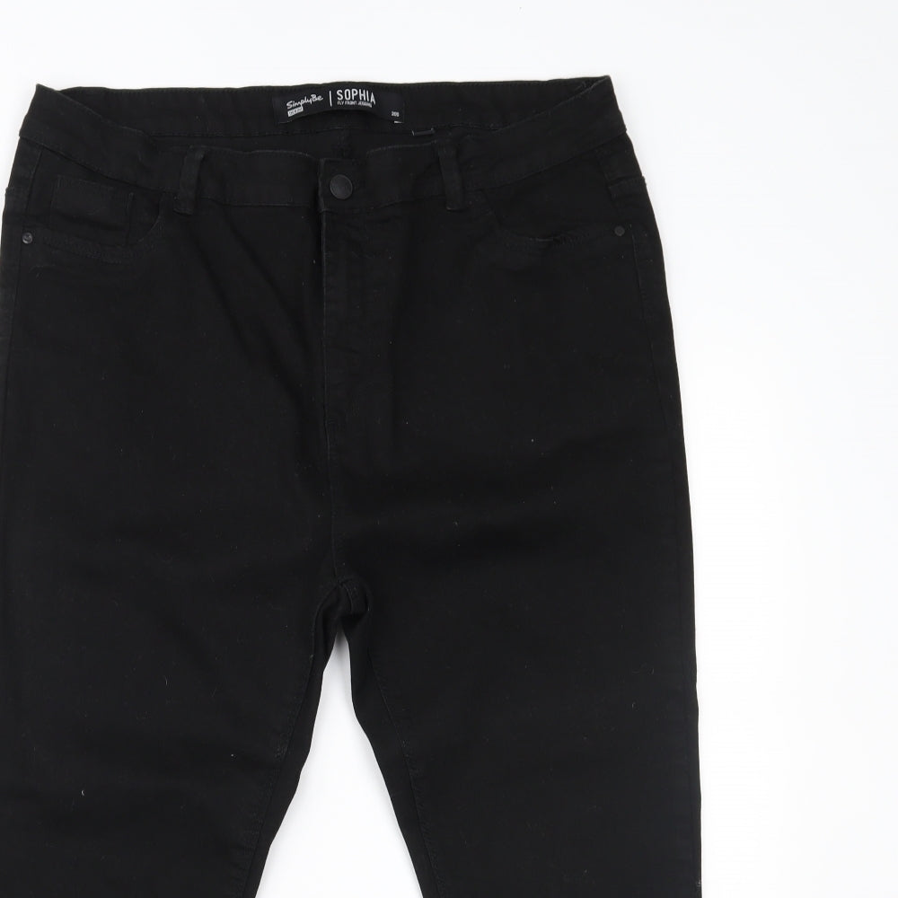 Simply Be Womens Black  Denim Jegging Jeans Size 20 L21 in