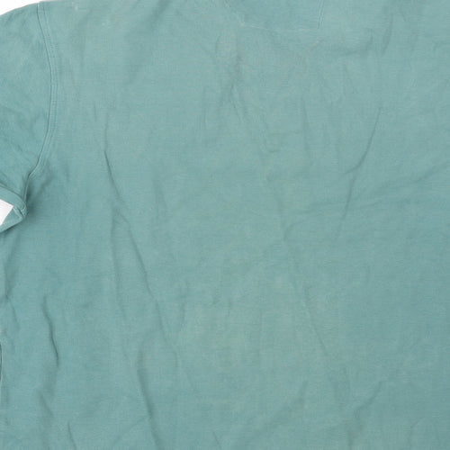 Maine New England Mens Green    Polo Size M