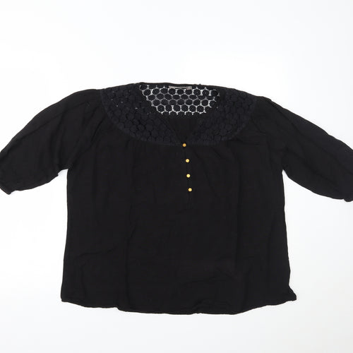 GIA Womens Black   Basic Blouse Size S