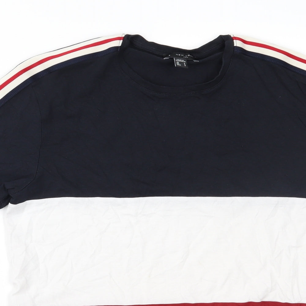 New Look Mens Multicoloured Striped   T-Shirt Size S
