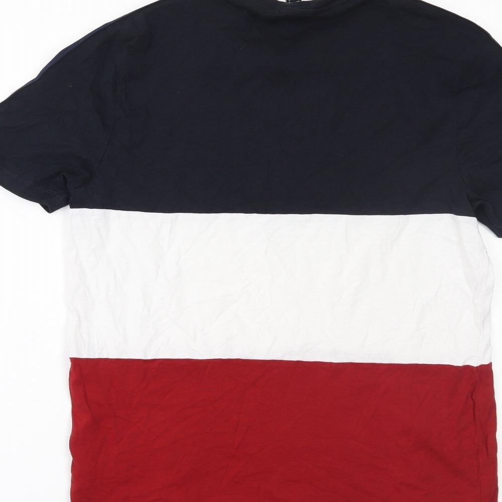 New Look Mens Multicoloured Striped   T-Shirt Size S