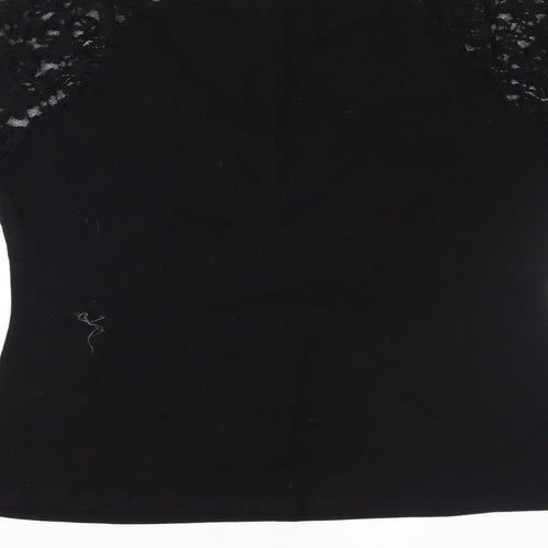 Yoins Womens Black   Basic Blouse Size 2XL