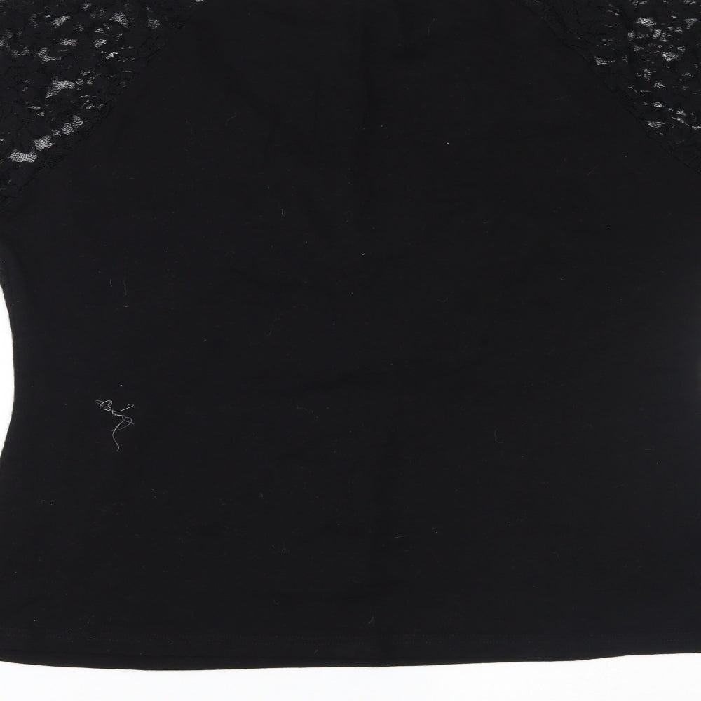 Yoins Womens Black   Basic Blouse Size 2XL