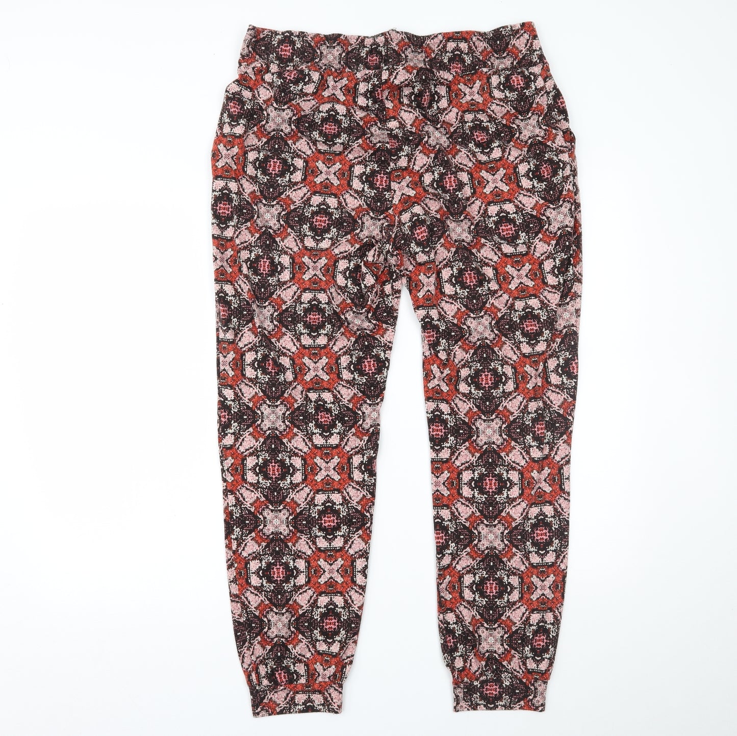 Primark Womens Brown Animal Print  Harem Trousers Size M L24 in