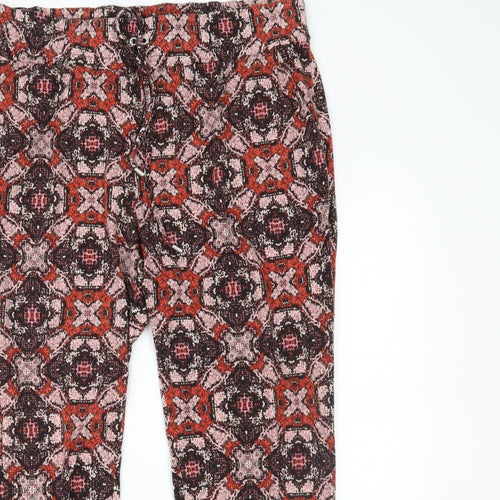 Primark Womens Brown Animal Print  Harem Trousers Size M L24 in
