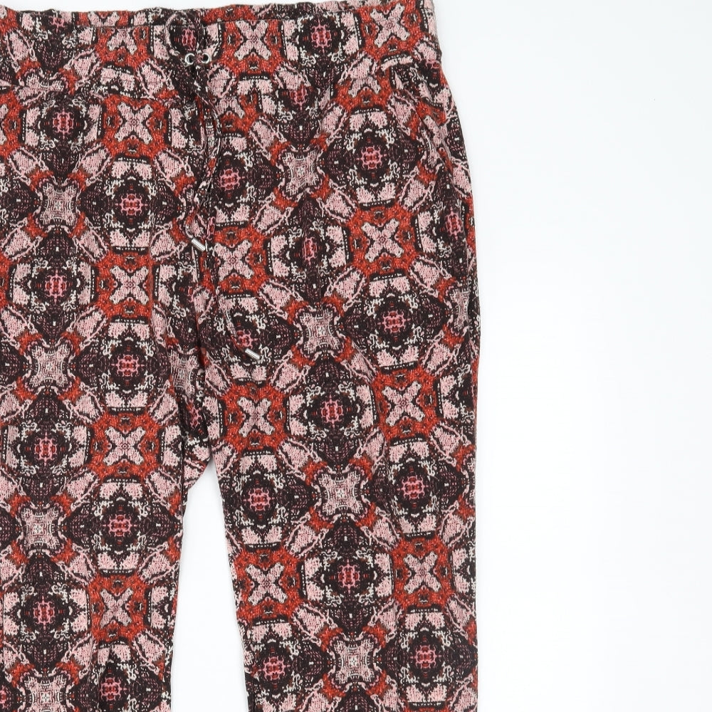 Primark Womens Brown Animal Print  Harem Trousers Size M L24 in